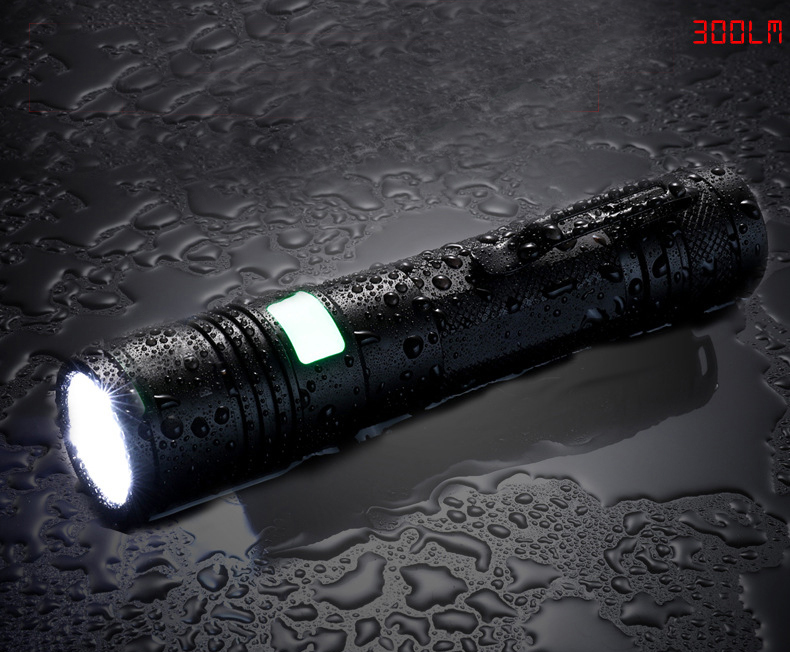 3W LED Strong Light Aluminum Alloy Outdoor Riding Long-distance Lighting Waterproof Mini Self-defense Flashlight
